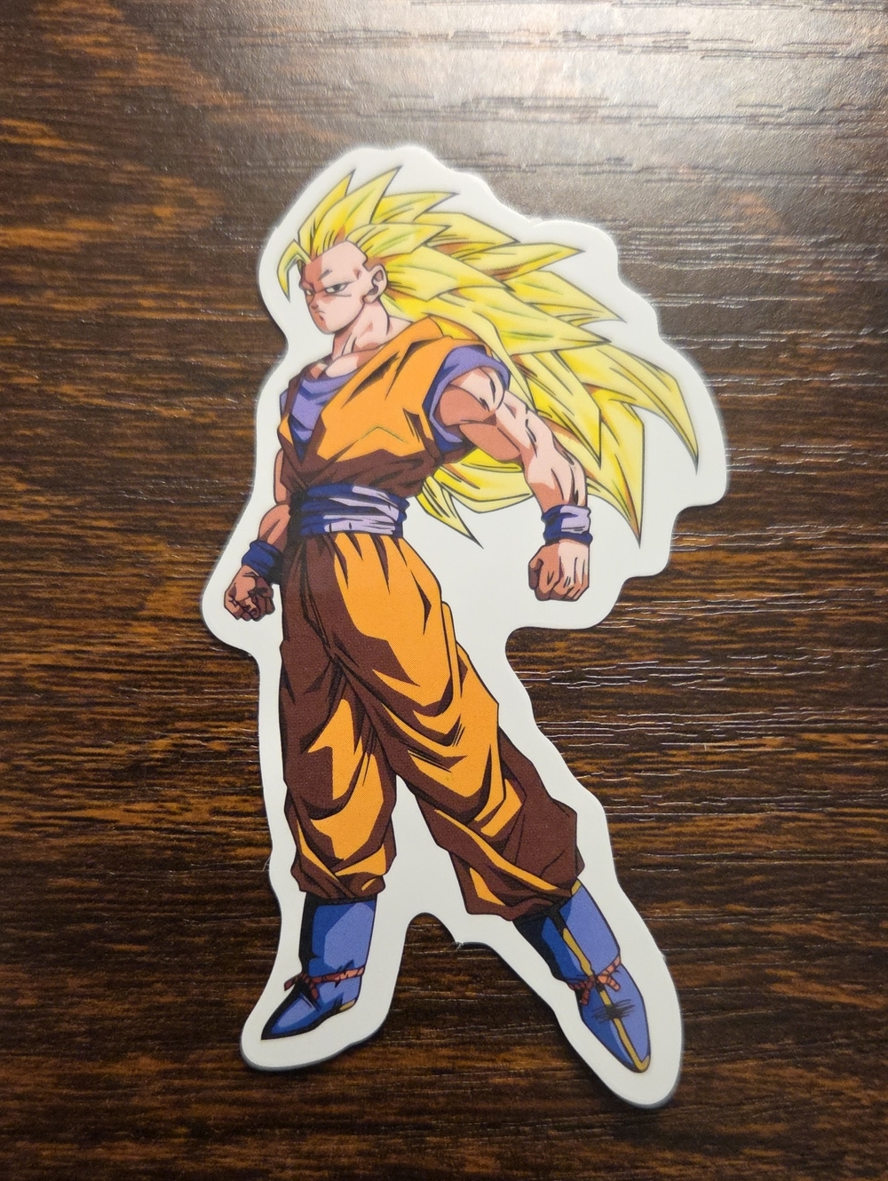Yellow Anime Superhero Wall Sticker - Brand